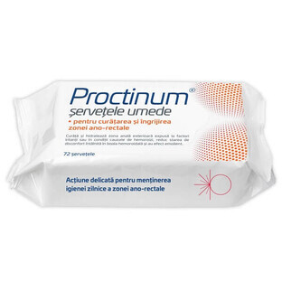 Proctinum wet wipes for anorectal hygiene, 72 pieces, Zdrovit