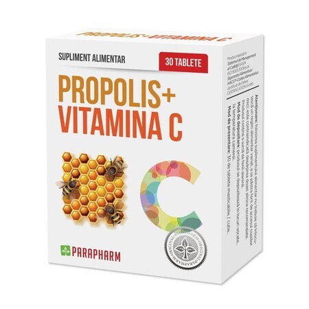 Propolis + Vitamine C, 30 comprimés, Parapharm