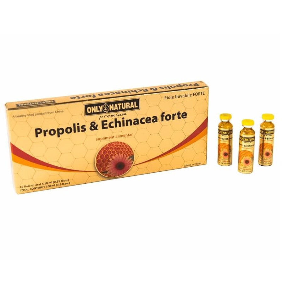 Propolis et Echinacea Forte, 10 ampoules, Only Natural