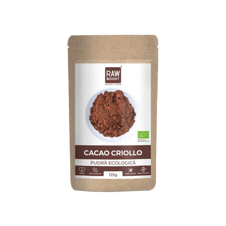 Poudre de cacao biologique, 125 g, RawBoost
