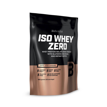 Iso Whey Zero Biotech USA Caffe Latte protéine en poudre, 500 g