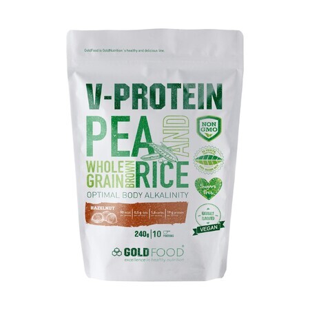 V-Protein Peanut Vegetable Protein Powder, 240 g, Gold Nutrition