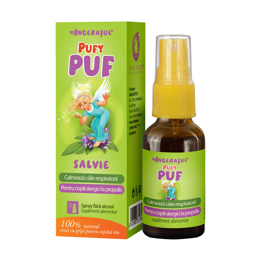 PufyPUF cu salvie spray, 20 ml, Dacia Plant