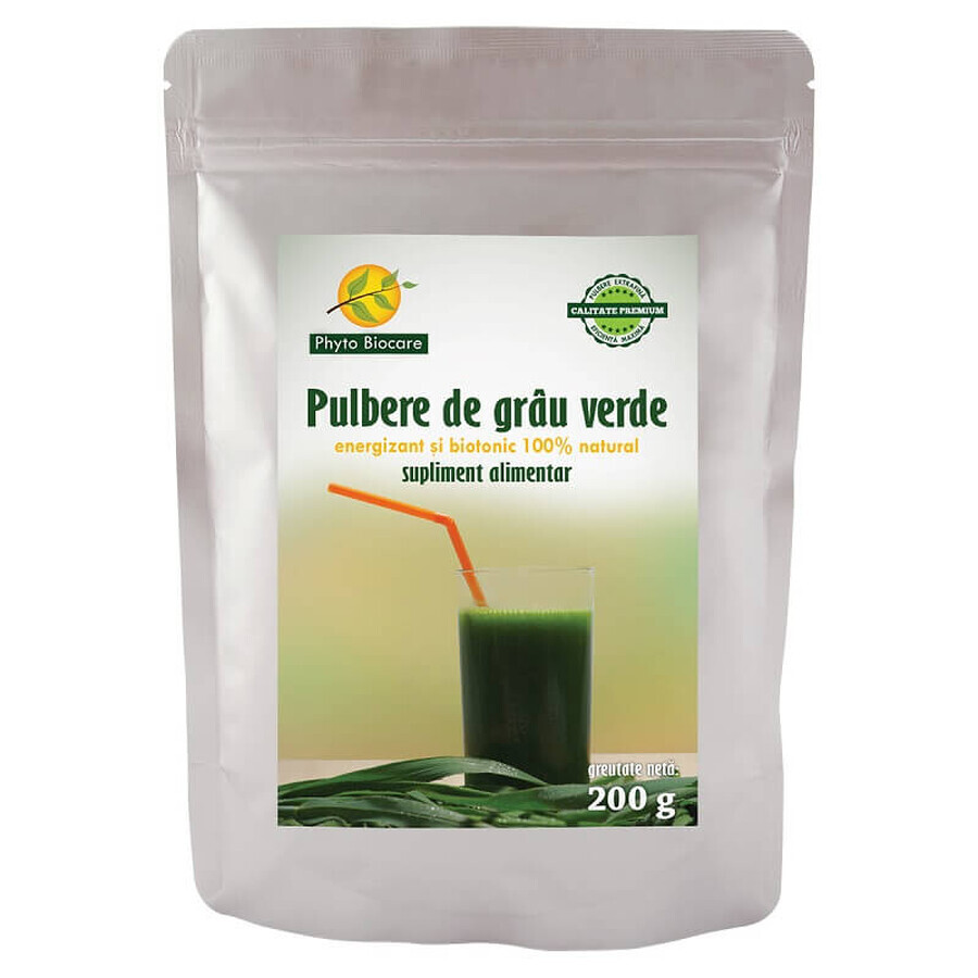 Poudre de blé vert, 200 g, Phyto Biocare
