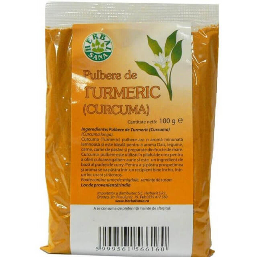 Curcuma in polvere, 100 g, Herbavit