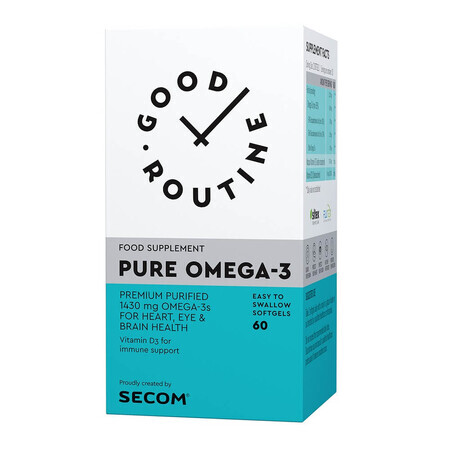 Pure Omega-3 Gute Routine, 60 Kapseln, Secom