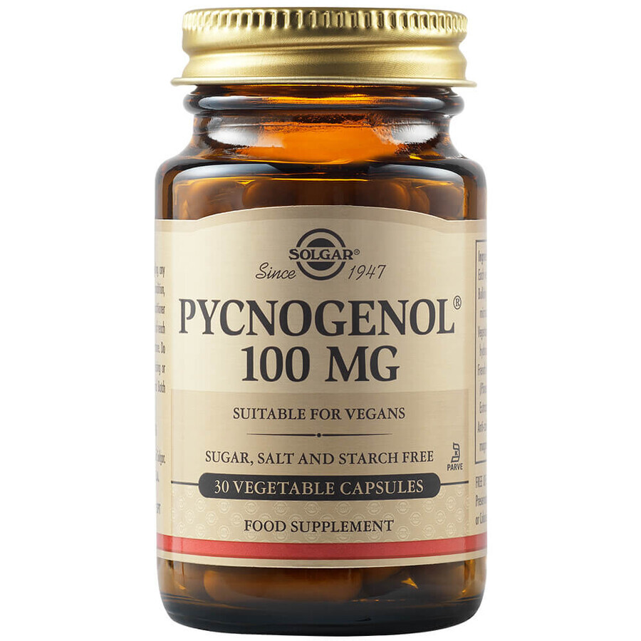Pycnogenol 100 mg, 30 gélules, Solgar