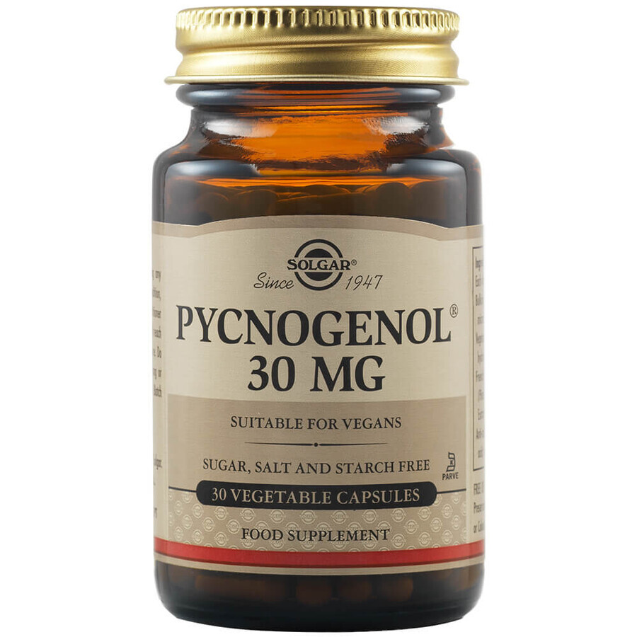 Pycnogenol 30 mg, 30 gélules, Solgar