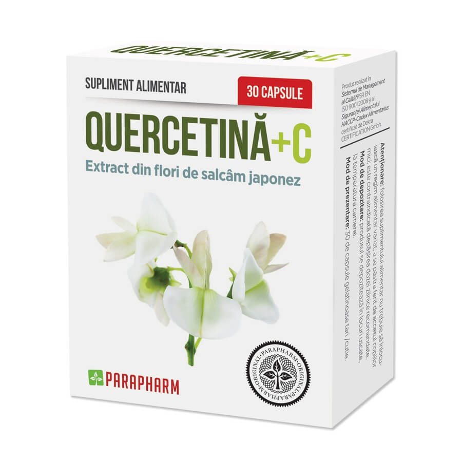 Quercétine+C, 30 gélules, Parapharm