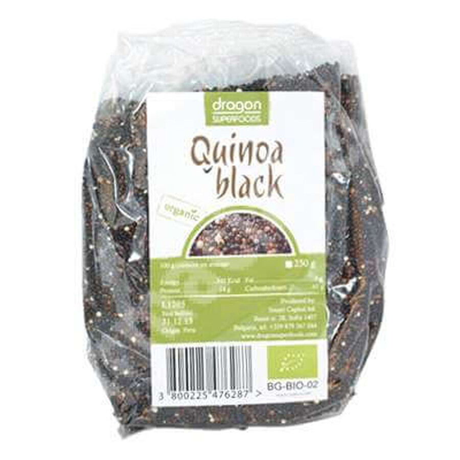 Schwarzer Quinoa Eco, 250 g, Dragon Superfoods