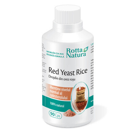 Levure de riz rouge 635 mg, 90 gélules, Rotta Natura