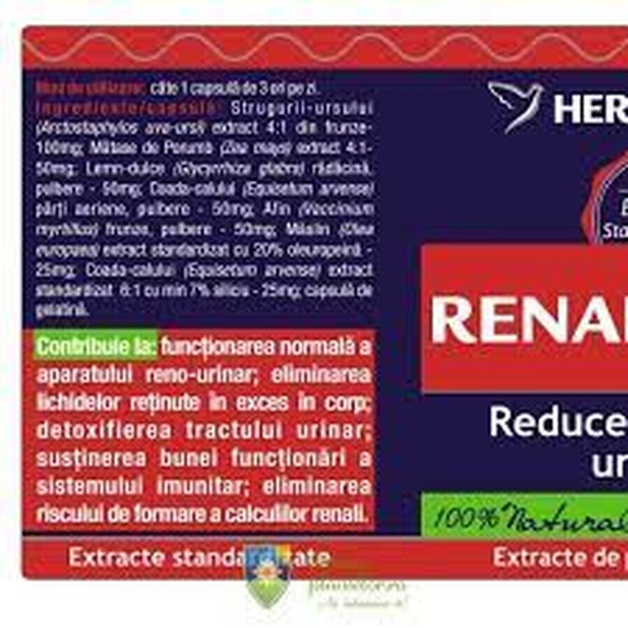 Renal Forte, 120 capsule, Herbagetica