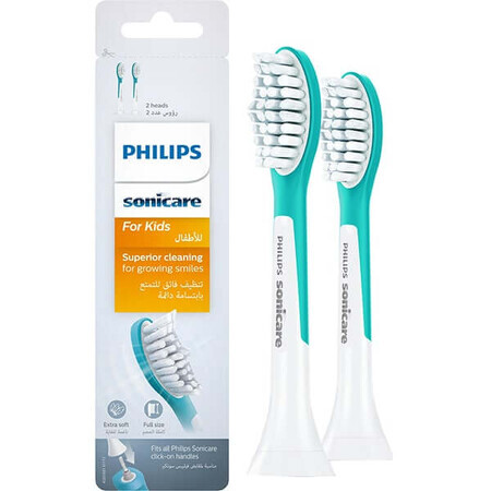 Recharges pour brosses à dents électriques pour enfants de 7 ans, 2 pièces, Philips Sonicare