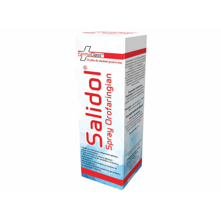 Salidol spray oropharyngé, 30 ml, FarmaClass