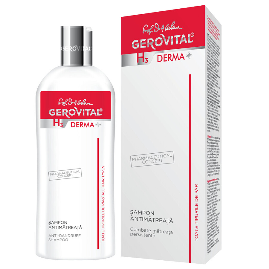 Gerovital H3 Derma+ shampooing anti-paludisme, 200 ml, Farmec