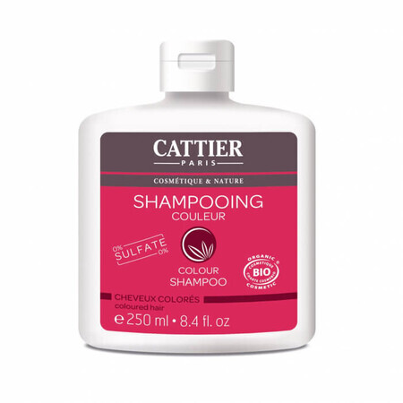 Shampooing bio pour cheveux colorés, 250 ml, Cattier