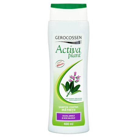 Shampooing antipelliculaire à la sauge et à l'arnica Activa Plant, 400 ml, Gerocossen