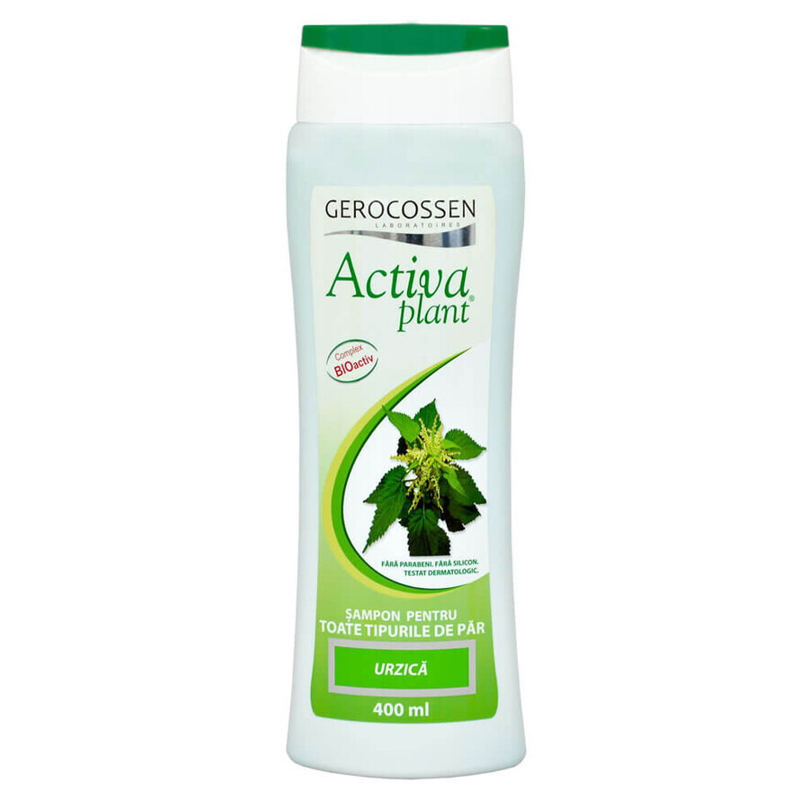 Shampooing à l'ortie Activa Plant, 400 ml, Gerocossen