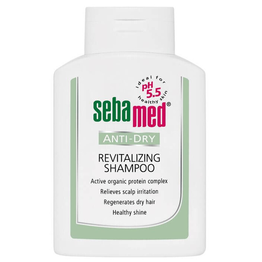 Shampooing dermatologique hydratant pour cheveux secs, 200 ml, sebamed