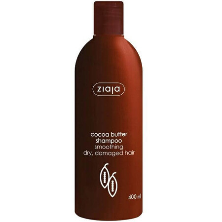 Shampooing pour cheveux secs au beurre de cacao, 400 ml, Ziaja