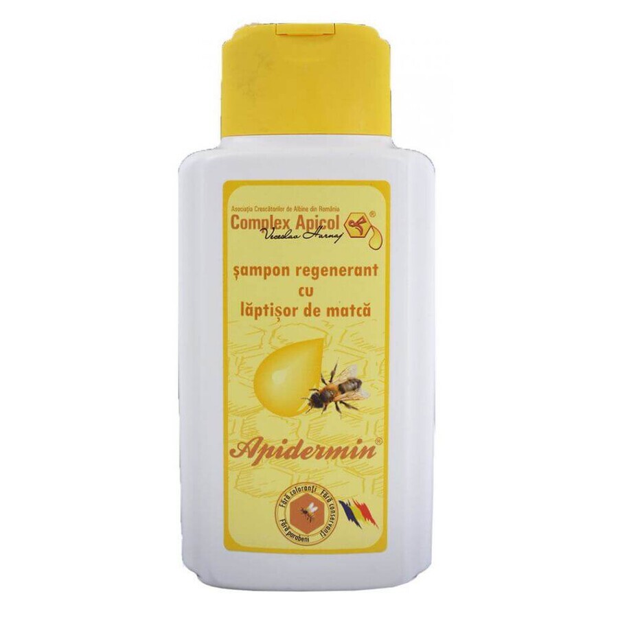 Shampooing régénérant au lait de matcha Apidermin, 250 ml, Veceslav Bee Complex