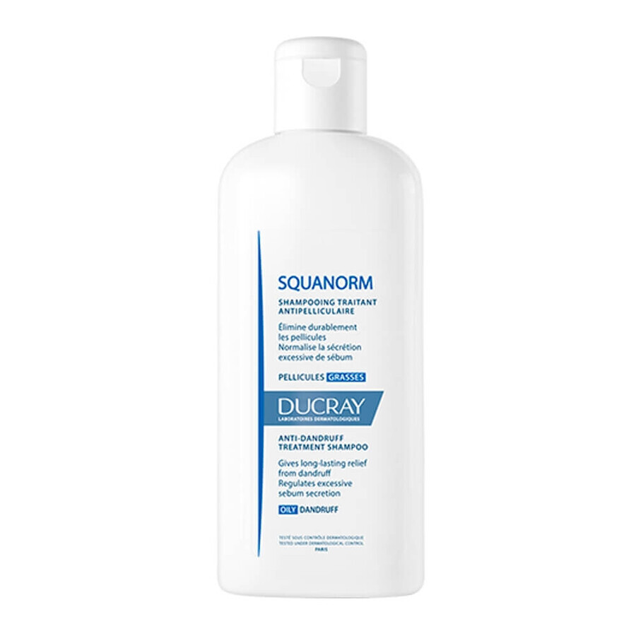 Sampon tratament anti-matreata grasa Squanorm, 200 ml, Ducray