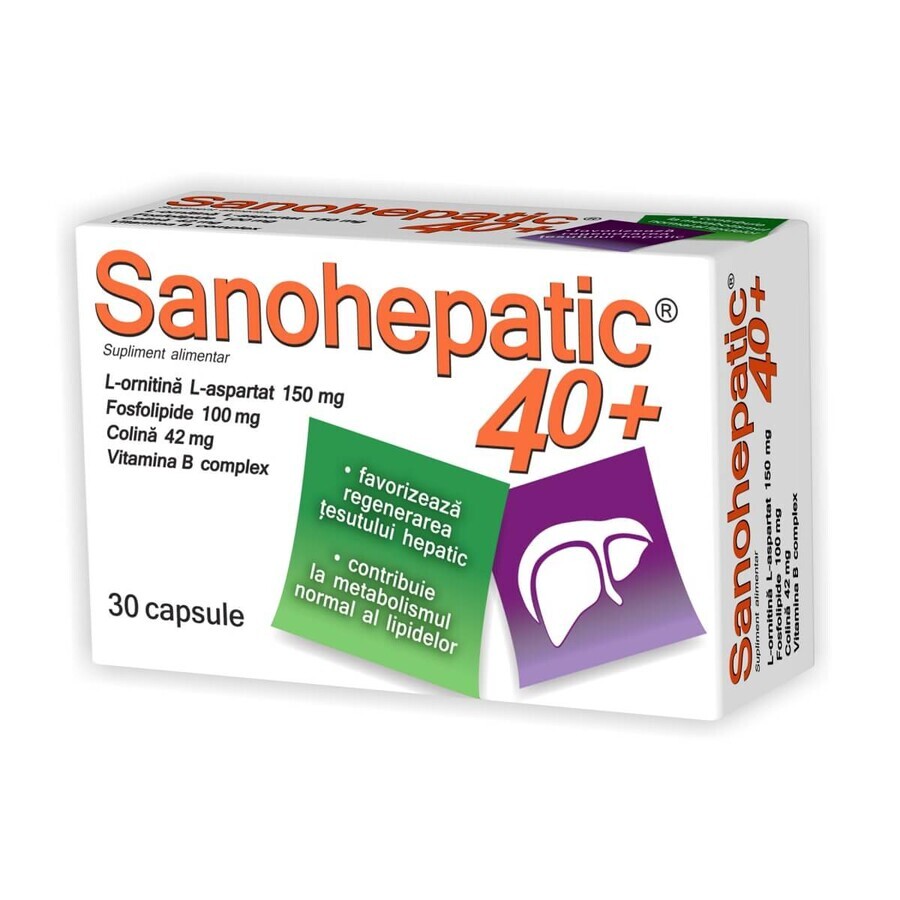 Sanohepatic 40+, 30 Kapseln, Natur Produkt