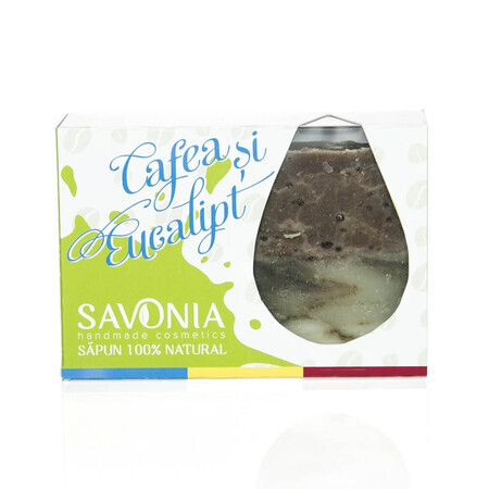 Savon au café et à l'eucalyptus, 90 g, Savonia