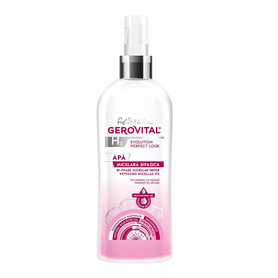 Gerovital H3 Evolution Perfect Look Biphasisches Micellarwasser, 150 ml, Farmec