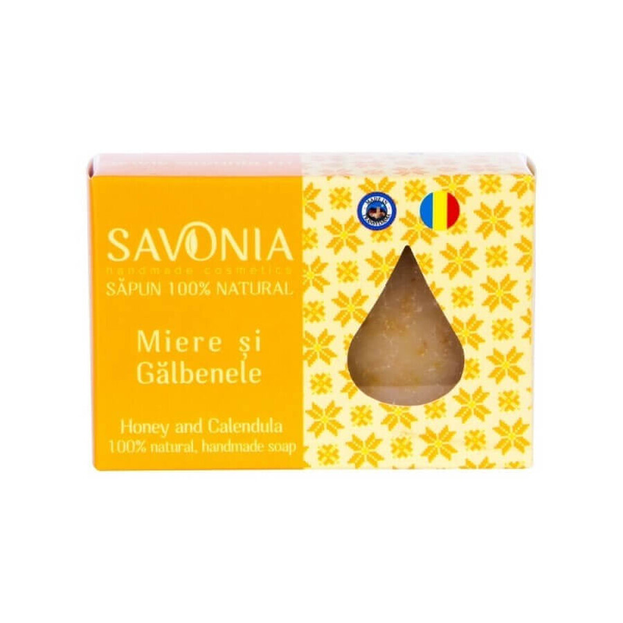 Sapun cu miere si galbenele, 90 g, Savonia