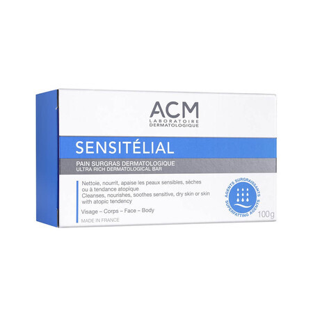 Sapone dermatologico nutriente Sensitelial, 100 g, Acm