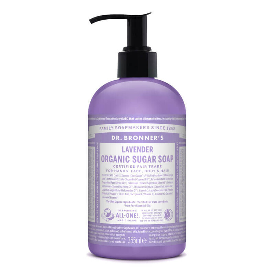 Sapone liquido alla lavanda Shikakai, 355 ml, Dr. Bronner's