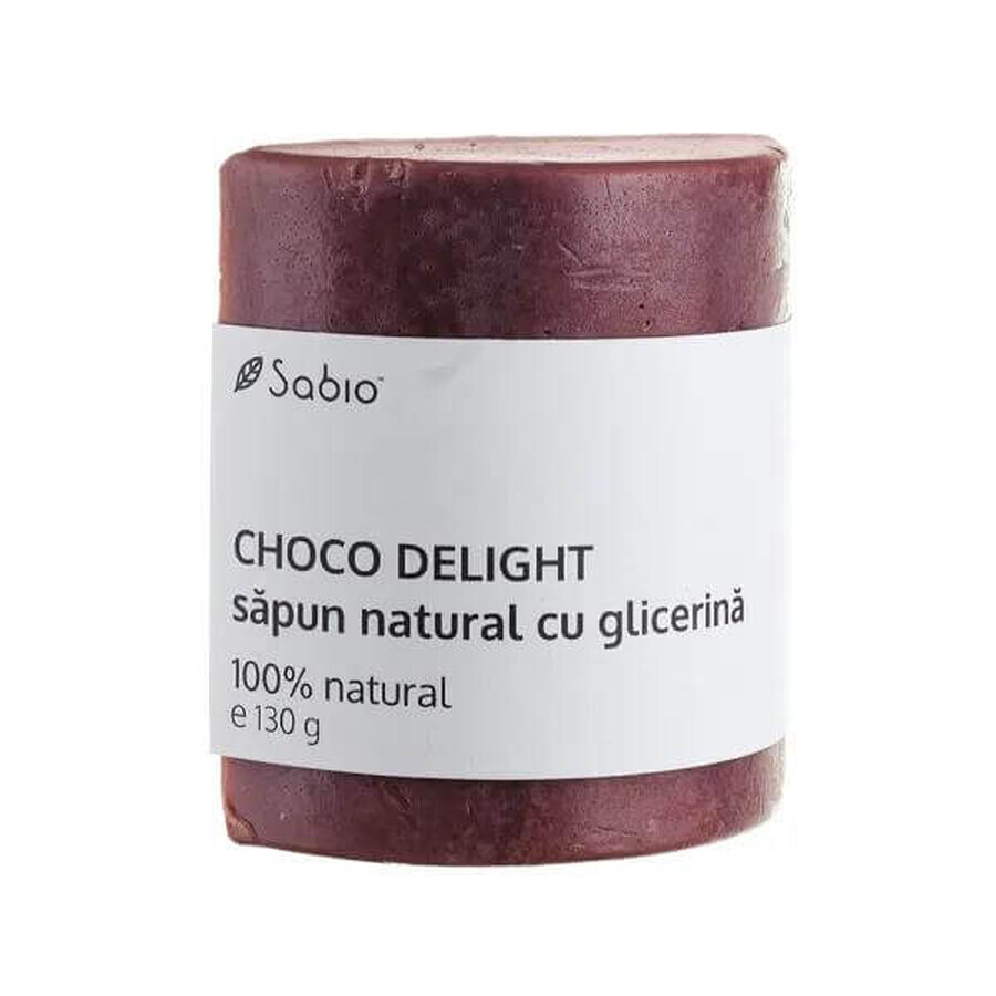 Choco Delight Natürliche Glyzerinseife, 130 g, Sabio