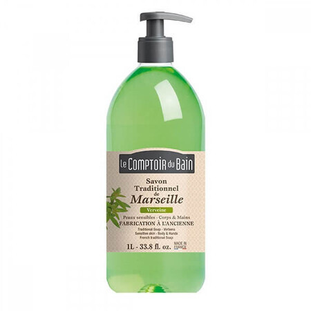 Sapone di Marsiglia tradizionale al profumo di Verbina, 1000 ml, Le Comptoir du Bain