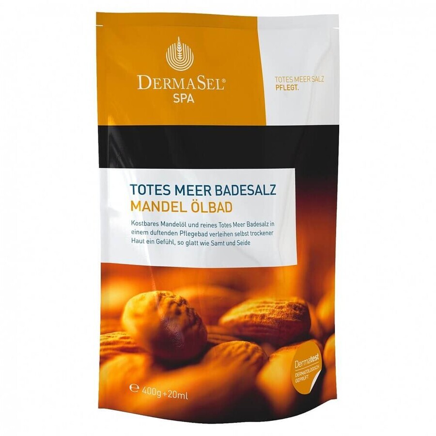 Sare de baie de la Marea Moarta migdale SPA, 400 g, DermaSel