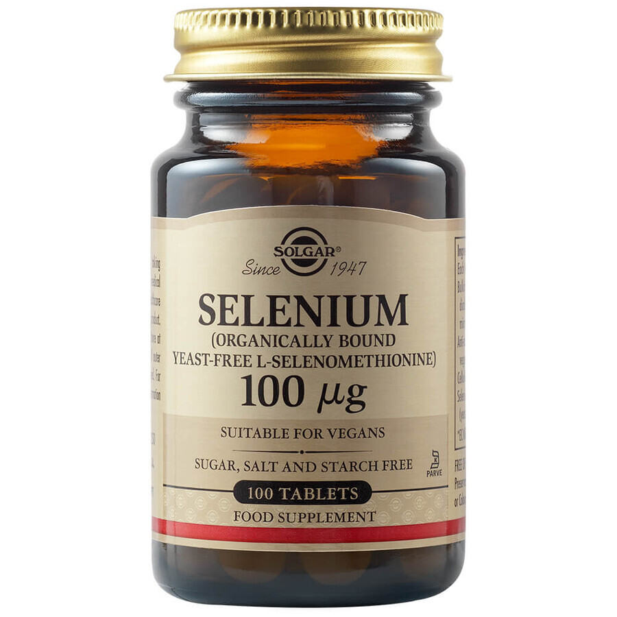 Selen 100mcg, 100 Tabletten, Solgar