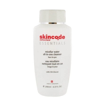 Essentials acqua micellare e struccante 2 in 1 per viso e occhi, 200 ml, Skincode