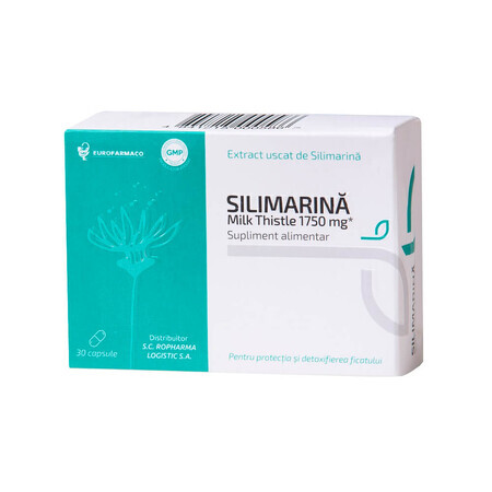 Silimarina Milk Thistle 1750mg, 30 capsule, Eurofarmaco