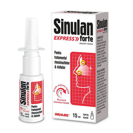 Sinulan Express forte spray nazal, 15 ml, Walmark