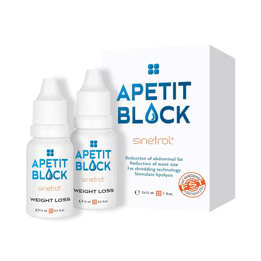 Apetit Block Sinetrol, 2 x 15 ml, Empire Expert Pharma Évaluations