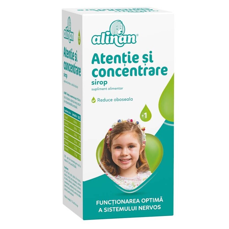 Alinan Sirop de soin et de concentration, 150 ml, Fiterman Pharma Évaluations