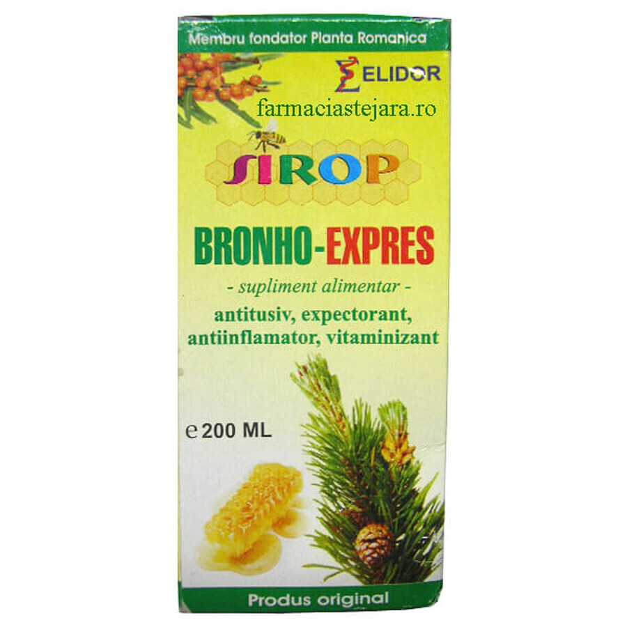 Bronho-Express sirop, 200 ml, Elidor