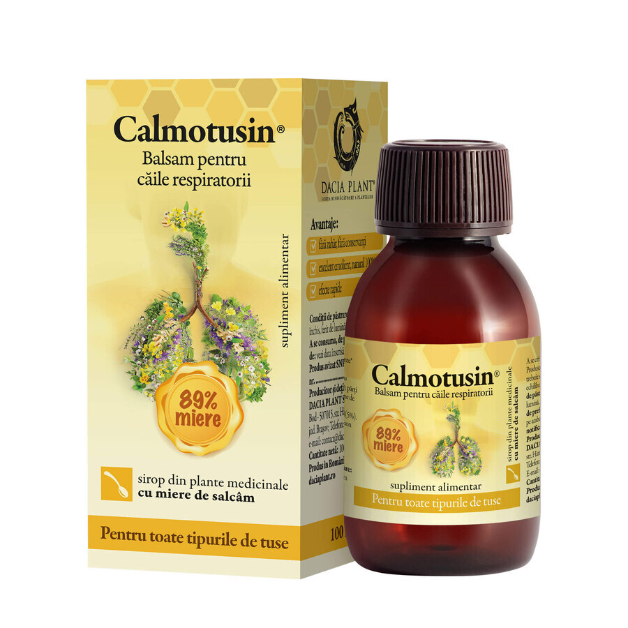 Sciroppo di miele Calmotusin, 100 ml, pianta di Dacia