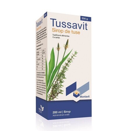 Sirop contre la toux Tussavit, 200 ml, Montavit