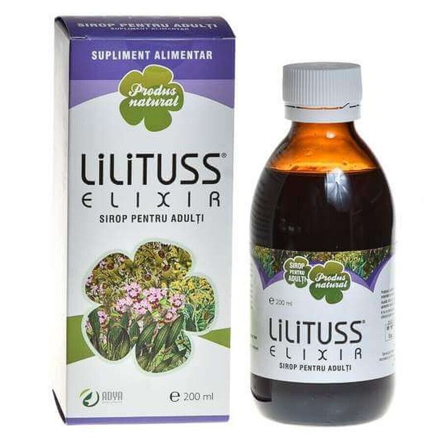 Lilituss Elixir sciroppo per adulti, 200 ml, Adya