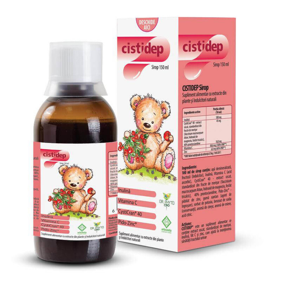 Sirop pour bébé Cistidep, 150 ml, Dr. Phyto