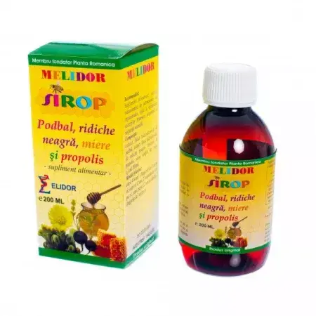 Sirop de Podbal au miel de cassis et à la propolis, 200 ml, Elidor