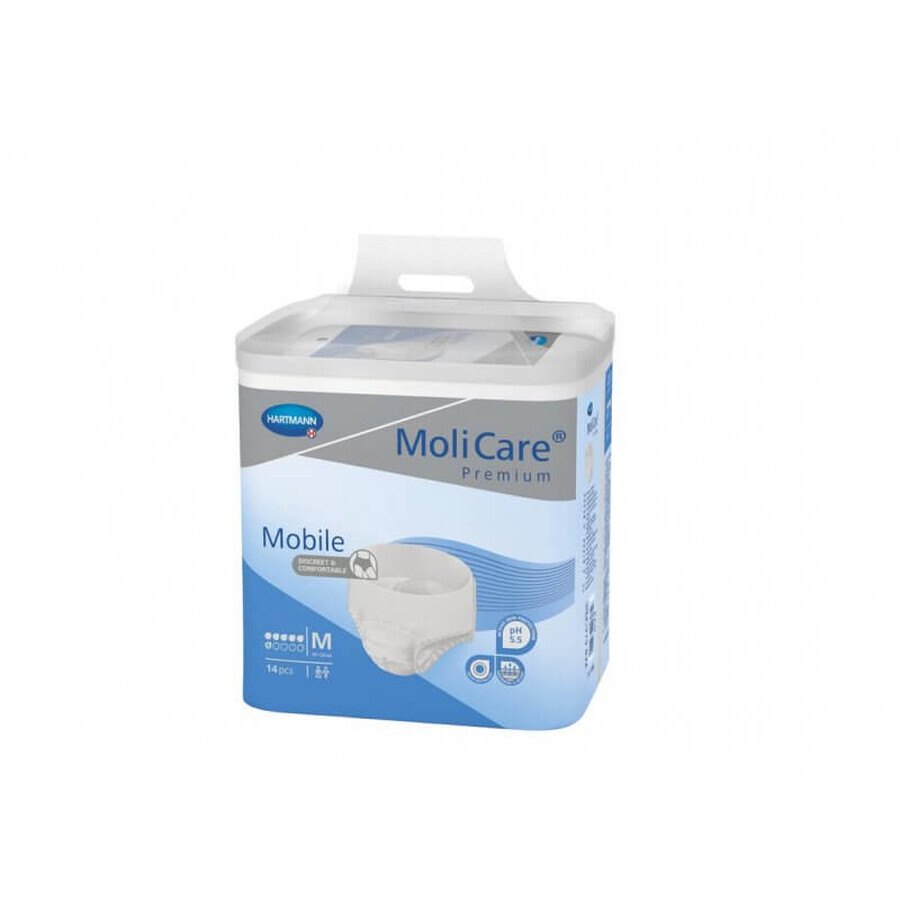 Mobile M MoliCare Incontinence Diaper Brief (915832), 14 pieces, Hartmann