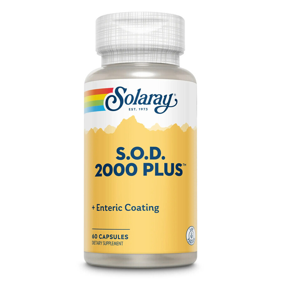 SOD 2000 Plus Solaray, 60 gélules, Secom