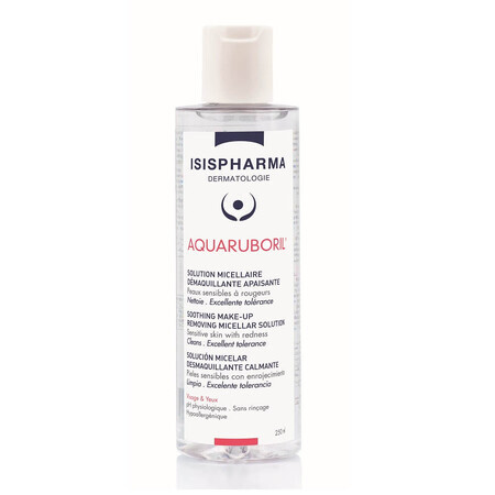 IsisPharma Aquaruboril Solution nettoyante micellaire, 250 ml